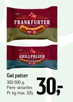 Føtex Gøl pølser tilbud