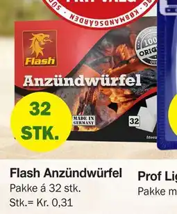 Købmandsgården Flash Anzündwürfel tilbud
