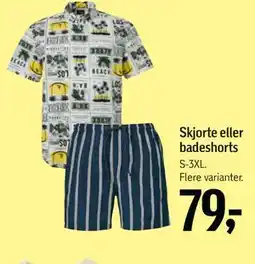 Føtex Skjorte eller badeshorts tilbud