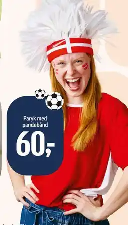 Føtex Paryk med pandebånd tilbud