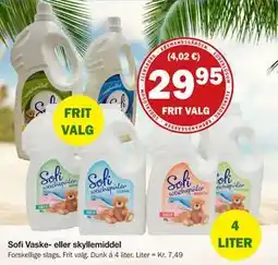 Købmandsgården Sofi Vaske- eller skyllemiddel tilbud