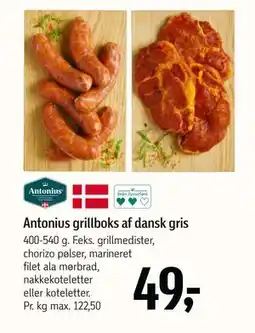 Føtex Antonius grillboks af dansk gris tilbud