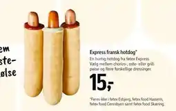 Føtex Express fransk hotdog tilbud