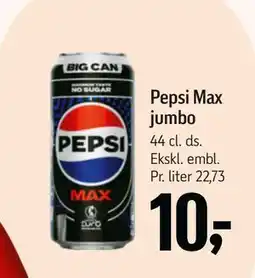 Føtex Pepsi Max jumbo tilbud