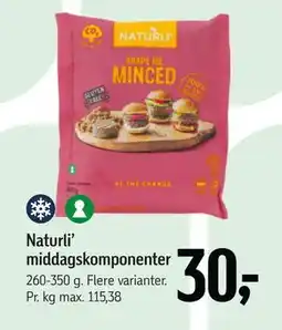 Føtex Naturli’ middagskomponenter tilbud