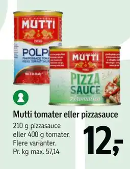 Føtex Mutti tomater eller pizzasauce tilbud