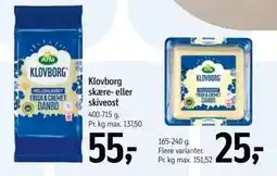 Føtex Klovborg skære- eller skiveost tilbud