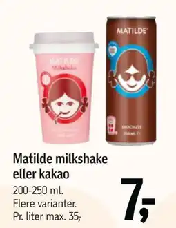Føtex Matilde milkshake eller kakao tilbud