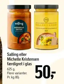 Føtex Salling eller Michelle Kristensen færdigret i glas tilbud