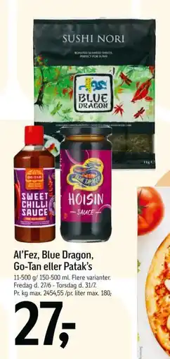 Føtex Al’Fez, Blue Dragon, Go-Tan eller Patak’s tilbud