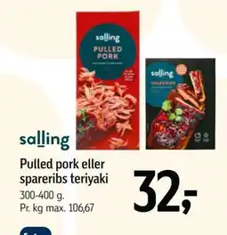 Føtex Pulled pork eller spareribs teriyaki tilbud