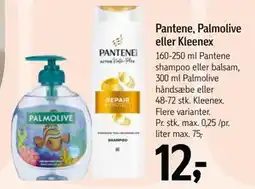 Føtex Pantene, Palmolive eller Kleenex tilbud