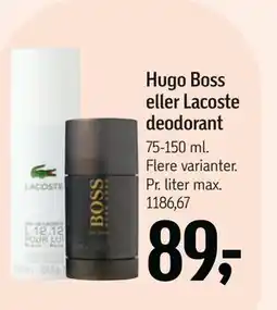 Føtex Hugo Boss eller Lacoste deodorant tilbud