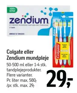 Føtex Colgate eller Zendium mundpleje tilbud