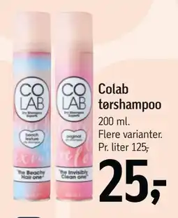 Føtex Colab tørshampoo tilbud