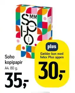 Føtex Soho kopipapir tilbud