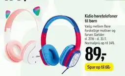Føtex Kidio høretelefoner til børn tilbud