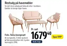 Føtex Solca loungesæt tilbud