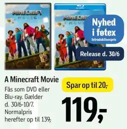 Føtex A Minecraft Movie tilbud