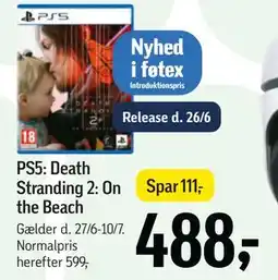 Føtex PS5: Death Stranding 2: On the Beach tilbud