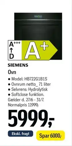Føtex Ovn tilbud
