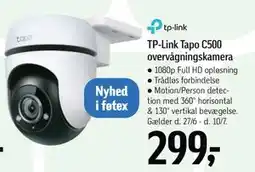 Føtex TP-Link Tapo C500 overvågningskamera tilbud