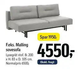 Føtex Malling sovesofa tilbud