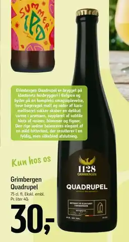 Føtex Grimbergen Quadrupel tilbud