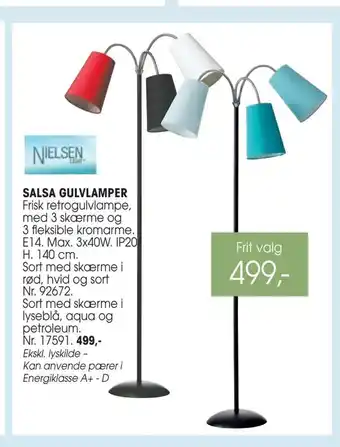 Daells Bolighus Salsa gulvlamper tilbud