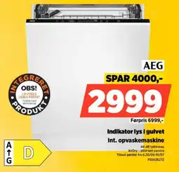Power AEG Indikator lys i gulvet Int. opvaskemaskine tilbud