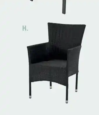 Daells Bolighus HAVESTOL sort polyrattanfl et m/stålstel tilbud