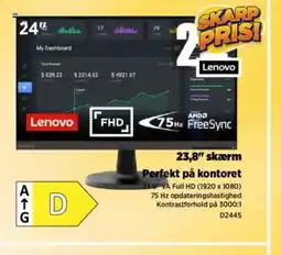 Power 23,8" skærm tilbud