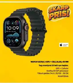 Power WATCH ULTRA 2 GPS+CELLULAR, 49 MM Tag eventyret til helt nye højder. GPS + Cellular tilbud