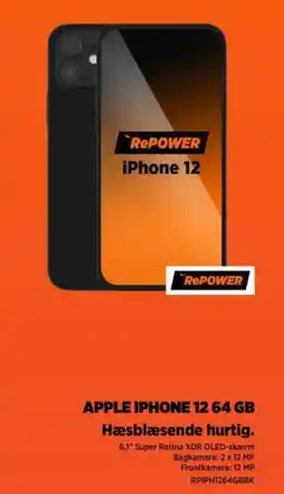 Power APPLE IPHONE 12 64 GB Hæsblæsende hurtig. tilbud