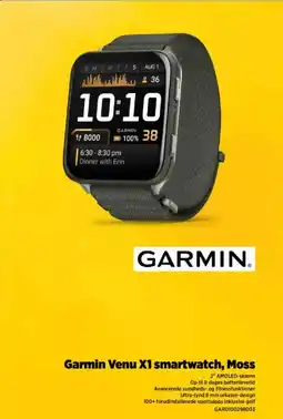 Power Garmin Venu X1 smartwatch, Moss tilbud