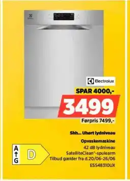 Power Electrolux Shh... Uhort lydniveau Opvaskemaskine tilbud