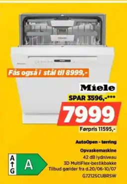 Power Miele AutoOpen - tørring Opvaskemaskine tilbud