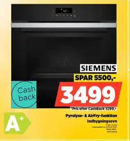 Power SIEMENS Pyrolyse- & AirFry-funktion tilbud