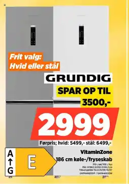 Power GRUNDIG VitaminZone køle-/fryseskab tilbud
