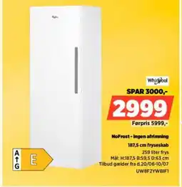Power Whirlpool NoFrost-ingen afrimning tilbud