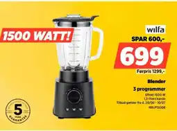 Power Wilfa Blender 3 programmer tilbud