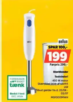 Power BRAUN Stavblender Testvinder! tilbud