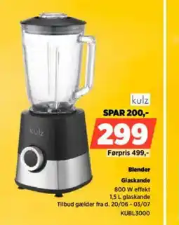 Power kulz Blender Glaskande 800 W tilbud