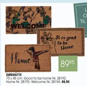 Daells Bolighus Dørmåtte tilbud