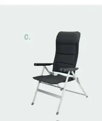 Daells Bolighus HAVESTOL sort 7-positionsstel - foldbar tilbud