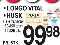 ABC Lavpris LONGO VITAL ELLER HUSK tilbud