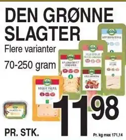 ABC Lavpris DEN GRØNNE SLAGTER tilbud