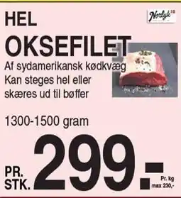ABC Lavpris HEL OKSEFILET tilbud