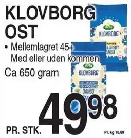 ABC Lavpris KLOVBORG OST tilbud