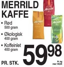 ABC Lavpris MERRILD KAFFE tilbud